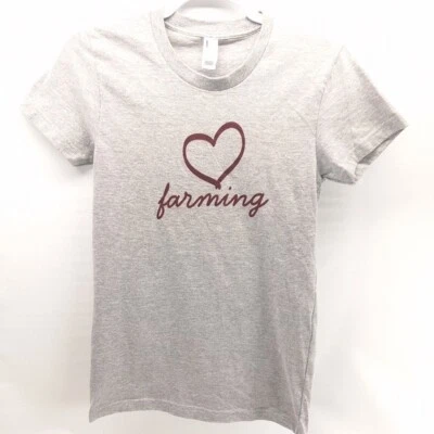 AMERICAN APPAREL Love Farming Women's T Shirt Size Medium - Image 1 of 4