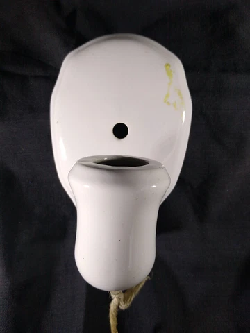 Antique Porcelain Bathroom Light Fixture With Plug -- Needs Rewiring Cover