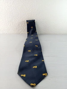Brooks Brothers Makers Tie - 3.75 in Blue Solid Silk Necktie - Men's Classic - Picture 1 of 3