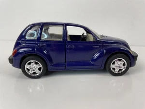 Saico Chrysler PT Cruiser Die Cast Car Blue Pull Back Friction Doors Open - Picture 1 of 13