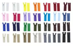 Reißverschluss PV Spiral Verdeckt Nahtverdeckte Reissverschlüsse Nylon 3mm - Bild 1 von 32