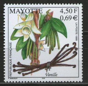 MAYOTTE:  n°78 **, flore, fleur et fruits, la vanille - Imagen 1 de 1