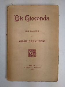 Buch: Die Gioconda, Eine Tragödie, Gabriele d'Annunzio, 1899, S. Fischer Verlag