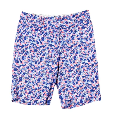 Pantalones Cortos Talbots Perfectos Para Mujer 6 Bermudas Florales Caminar Ditzy Floral Rosa Azul Foto 1 de 4