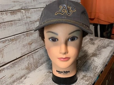 OAKLAND A's ATHLETICS MLB GORRA DE BÉISBOL GEMELOS EMPRESA TALLA 1 GRIS AMARILLO ALGODÓN Foto 1 de 4