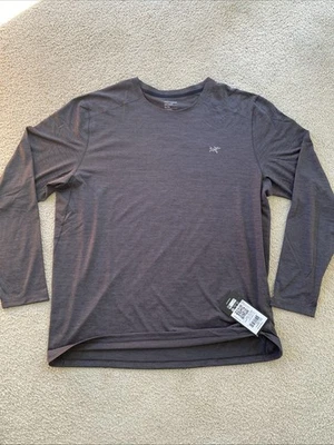 Arcteryx Cormac Crew Long Sleeve Men’s XL Black Heather - Image 1 of 4