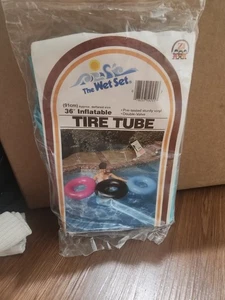Vintage 1989 Intex The Wet Set Reifen Schlauch Pool pink NEU VERSIEGELT 36" aufblasbar - Bild 1 von 4
