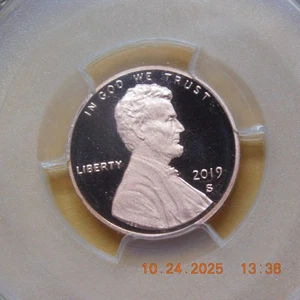 2019-S Lincoln Shield Cent PCGS PR70RD DCAM with Tom Cleveland Arrows 1st Strike - Picture 1 of 6