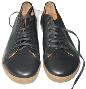NEU Comfortfusse All Leather Sneaker Schwarz Größe US 10,5 Hand Made In Germany - Bild 1 von 8
