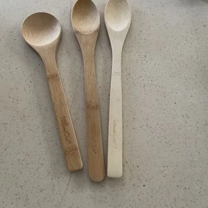 Pampered Chef Spoon Set Of 3 Wooden Spoons Non Stick Cookware - Picture 1 of 2