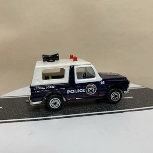 2004 RealToy NYPD Mercedes-Benz G500 Cabriolet G-Wagon Police Car Black/White NM - Picture 1 of 17