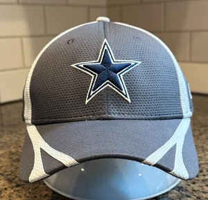 Dallas Cowboys NFL New Era 39THIRTY Cap Hat Small Medium Stretch Fit Gray - Picture 1 of 11