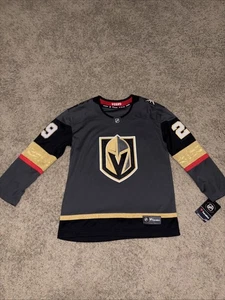 Fanatics Vegas Golden Knights Marc Fleury Hockey Jersey Youth L/XL NWT Gray - Picture 1 of 12