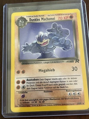 Pokémon TCG Dark Machamp (Dunkles Machomei) 27/82 GERMAN Team Rocket Rare LP! - Image 1 of 2