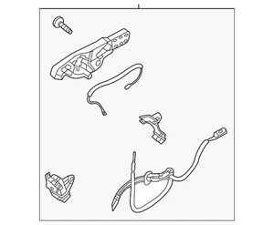 Genuine Ford Latch Assembly MB5Z-78264A27-D - Picture 1 of 2