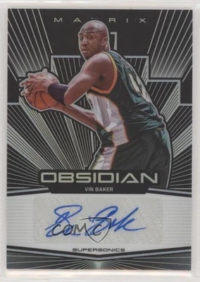 2019-20 Panini Obsidian Matrix Auto /99 Vin Baker #MA-VBK Auto - Image 1 of 2