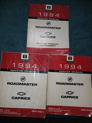 1994 CHEVROLET CAPRICE / BUICK ROADMASTER МАГАЗИН РУЧНОЙ НАБОР / ОРИГИНАЛЬНЫЙ G.M. КНИГИ - Изображение 1 из 4