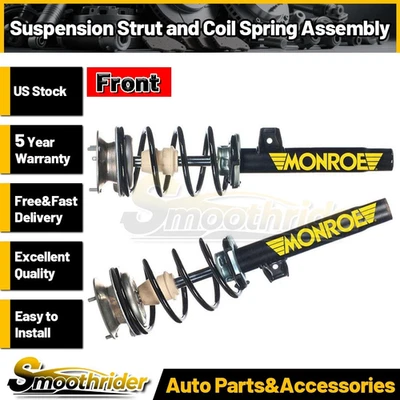 Conjunto de resorte helicoidal de puntal delantero Monroe 2 piezas para BMW 328i 335i 2007-2013 3,0 L Foto 1 de 4