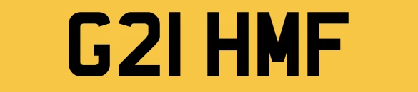 PLACA DE MATRÍCULA PRIVADA GRAHAM G21 HMF GRAHAM F APRECIADA Foto 1 de 3