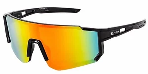 Gafas de sol de gran tamaño One Piece Blade Sports Shield béisbol ciclismo espejo XF15 - Imagen 1 de 12