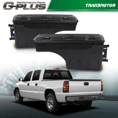 Caja de herramientas de caja de camioneta izquierda+derecha apta para 99-07 Chevy Silverado GMC Sierra 1500 2500 Foto 1 de 4