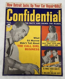 ThriftCHI ~ Confidential Magazine June 1959 Vol 7 No 2 Hedy Lamarr - Picture 1 of 7