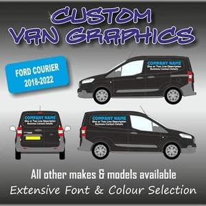 Letreros gráficos para furgoneta escritura vehículos letreros para letras Ford Courier 2018-2022 - Imagen 1 de 6