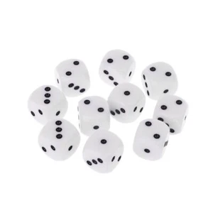 10Pcs 16mm D3 Six Sided Dices Beads For Dungeons & Dragon D&D RPG Poly Desktop f - Picture 1 of 7