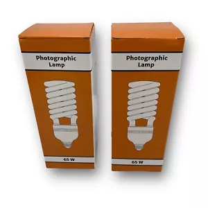 65W Fluorescent Bulb 6500K 120V White Photography - Picture 1 of 6