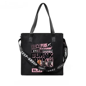Bolso de Mano Rosa Negro Bolso de Hombro Kim Jisoo Jennie Kim ROSE LISA Estudiante Bolsos de Mano  - Imagen 1 de 21