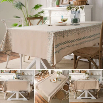 Tablecloth Dining Table Cloth Cover Kitchen Party Home Decoration - Image 1 of 4