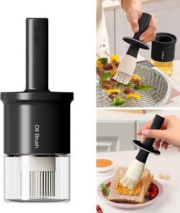 Oil Dispenser Bottle with Heat-Resistant Brush - Picture 1 of 12
