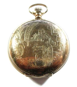 1901 Elgin 18s 7 Jewels Grade 207 Gold Filled Wadsworth Case Pocket Watch - Picture 1 of 10