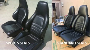 Porsche 911 930 944 951 964 968 (1985-1995) Leather Replacement Seat Cover - Bild 1 von 8