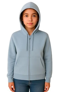 12 Chiefs American Eagle Sweatshirt Hoodie Hooded Zip Up Blue Juniors LARGE - Picture 1 of 12