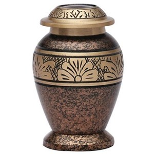 Copper Marble Small Human Funeral Urn