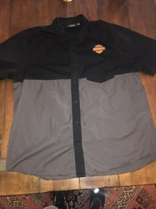 Harley-Davidson Mens Sz 2xl Black And Gray - Picture 1 of 5