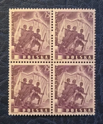 POLAND POLSKA 1938 VF MNH Superb block of 4! RARE! TESCHEN TERRITORY — 第 1/2 张图片