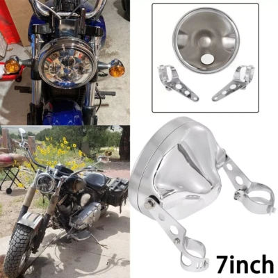 Cubo de carcasa de faro LED de 7 pulgadas para Suzuki Marauder VZ 800 1600 Savage LS 650 Foto 1 de 4