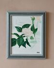 Plein Air Rose Painting 8x10inch Grey Frame