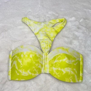MIKOH Padded Bandeau High Neck Bikini Top Size Small - Picture 1 of 5
