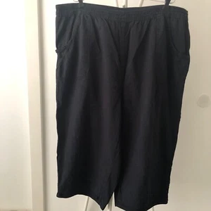 KAREN SCOTT BLACK 100% COTTON CROPPED PANTS SPLIT HEM 3X - Picture 1 of 7