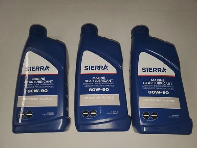 Boat, Marine Lower Unit Drive Gear Lube, Oil 3 Pack Sierra 18-9600-2 Premium  - Image 1 of 2