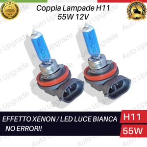 COPPIA LAMPADINE H11 EFFETTO LED XENON SPECIFICHE PER FENDINEBBIA FIAT PUNTO EVO - Foto 1 di 5