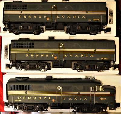 ARISTO CRAFT G scale FA-1 & two FA-2 Diesels, P. A. R. R. Brunswick Green N I B - Image 1 of 4