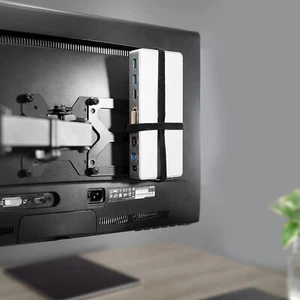 VIVO Universal Docking Station Mount Behind Monitor Under Desk or C-clamp - Afbeelding 1 van 11