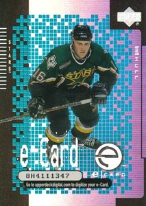 2000-01 Upper Deck E-CARDS #2 BRETT HULL - Dallas Stars