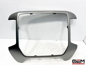 2014-2018 SILVERADO SIERRA DASH SCREEN RADIO CLIMATE TRIM BEZEL GRAY OEM - Picture 1 of 7