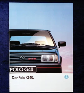VW Polo 86C 2F Coupe G40 G 40 Prospekt 9.1991 - Picture 1 of 7