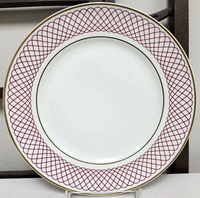 Plato de cena Bernardaud porcelana francesa PABELLÓN ROJO nunca usado TOTALMENTE NUEVO Foto 1 de 3